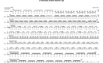 drumline easy double stroke exercise pdf