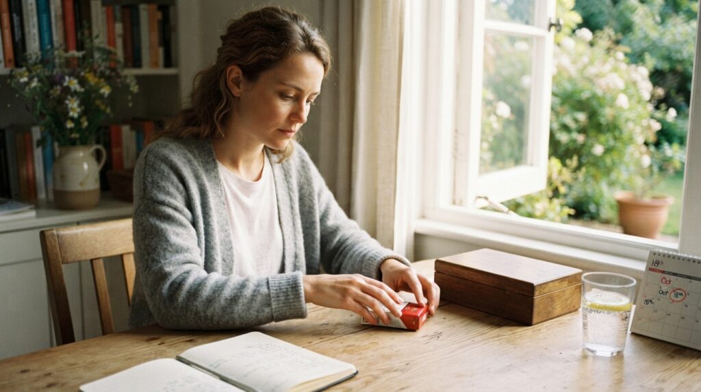 A person removing cigarettes while choosing an alcohol-free day A person removing cigarettes while choosing an alcohol-free day